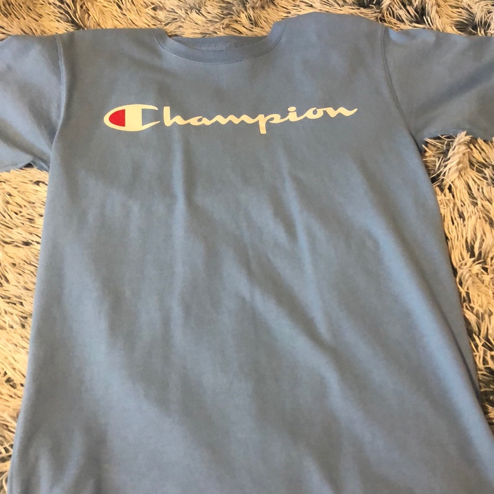blue champion shirt
